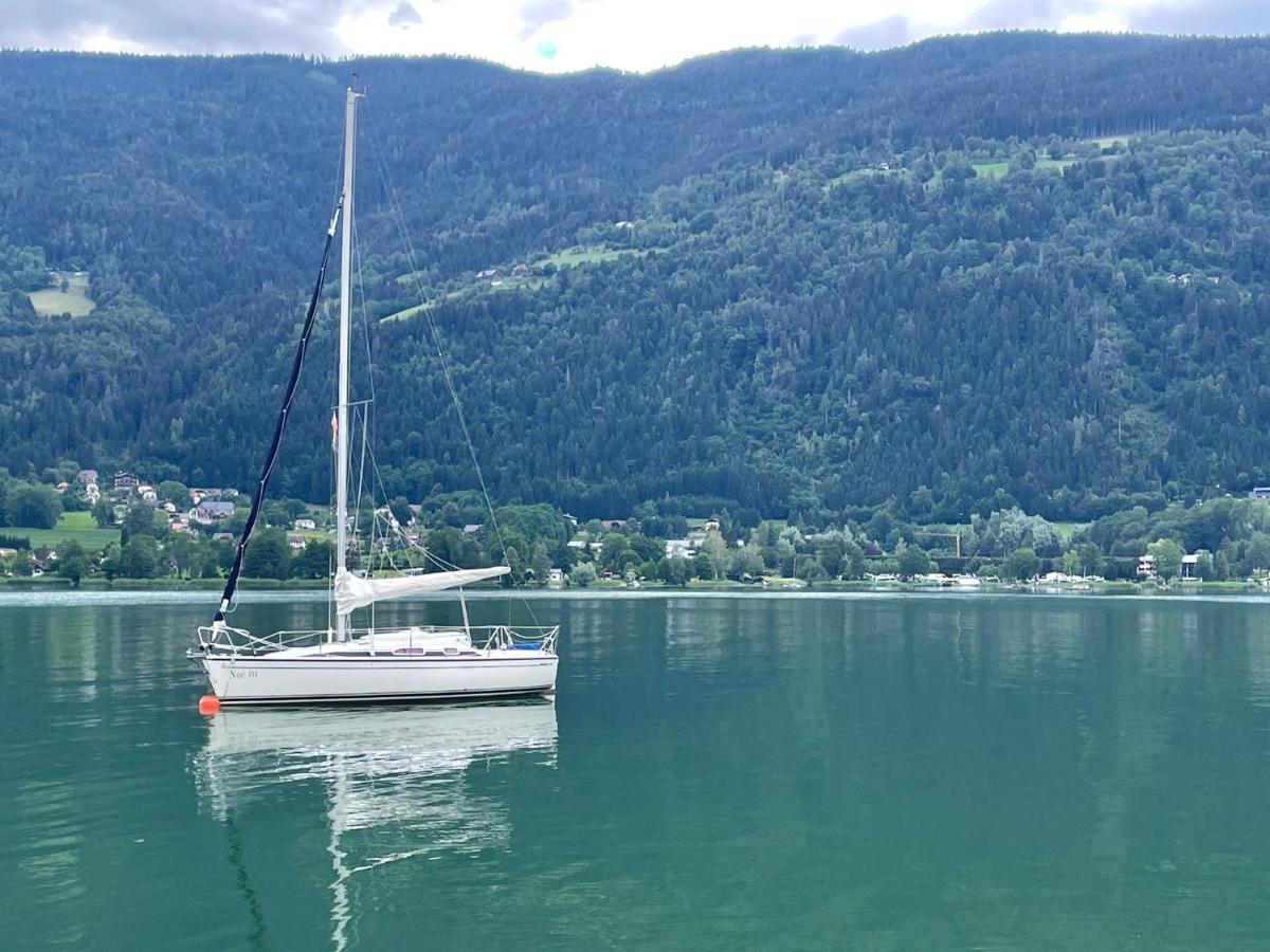Ferienwohnung Mit Seeblick - Ossiacher See Gerlitzen 사텐도르프 외부 사진
