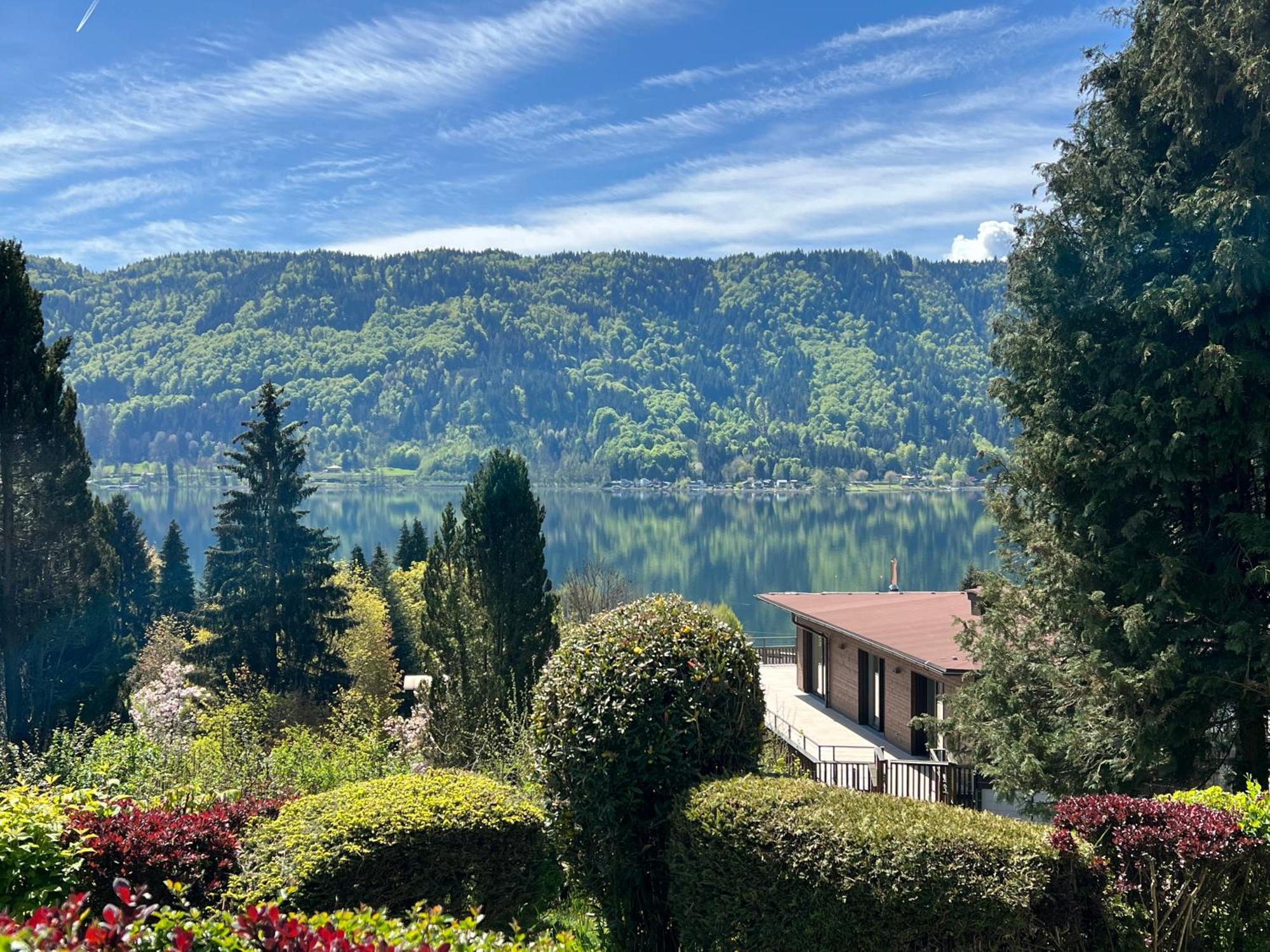 Ferienwohnung Mit Seeblick - Ossiacher See Gerlitzen 사텐도르프 외부 사진